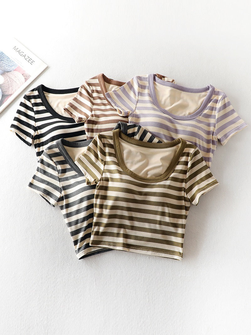 Darez Built-In Bra Crop Top